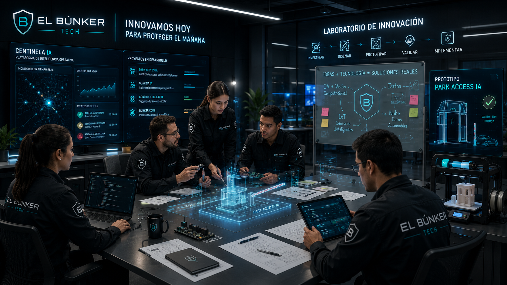 Laboratorio de innovación para prototipos, pruebas y evolución de plataforma